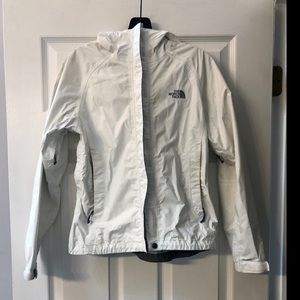 Women’s North Face Rain Coat | white | XS